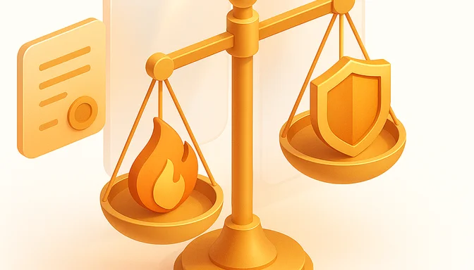 Versicherungsablehnung mit Stempel und Verbraucherschutz-Symbol