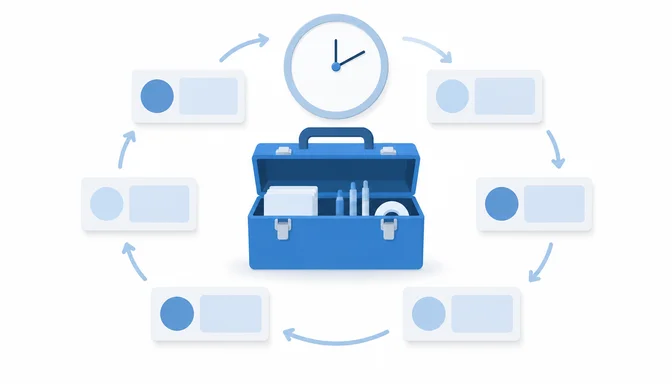 Wochenroutine, mit der ein kleiner Handwerksbetrieb Aufträge finden und Kontakte pflegen kann