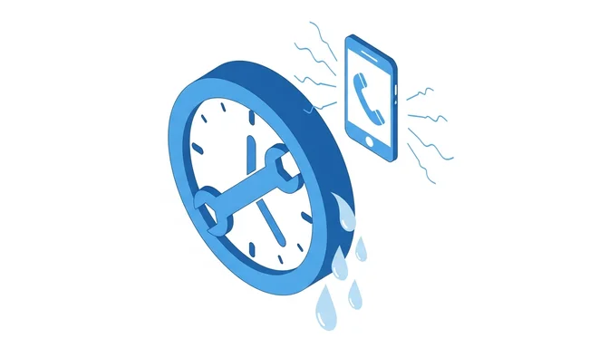 Notdienst-Fahrzeug vor einem Wohnhaus bei Nacht mit Beleuchtung