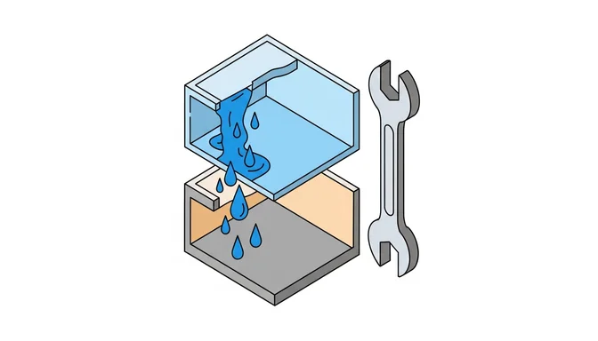 Vermieter und Handwerker besprechen die Sanierung eines Wasserschadens in einer Mietwohnung