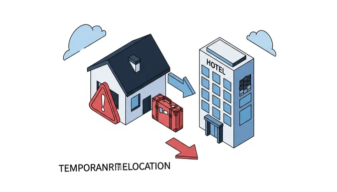 Temporärer Umzug bei unbewohnbarer Wohnung nach Wasserschaden